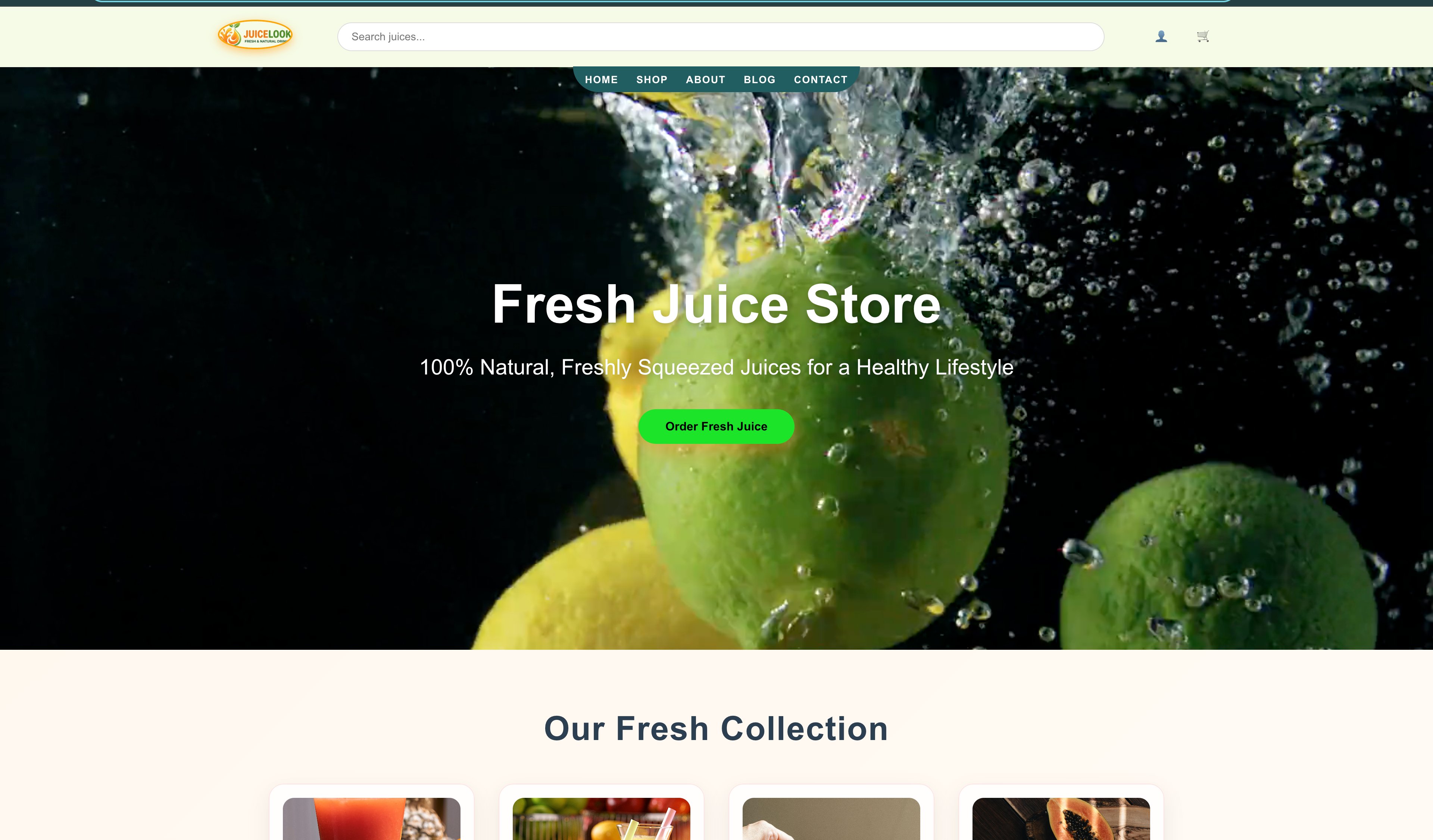 Fresh Juice Website