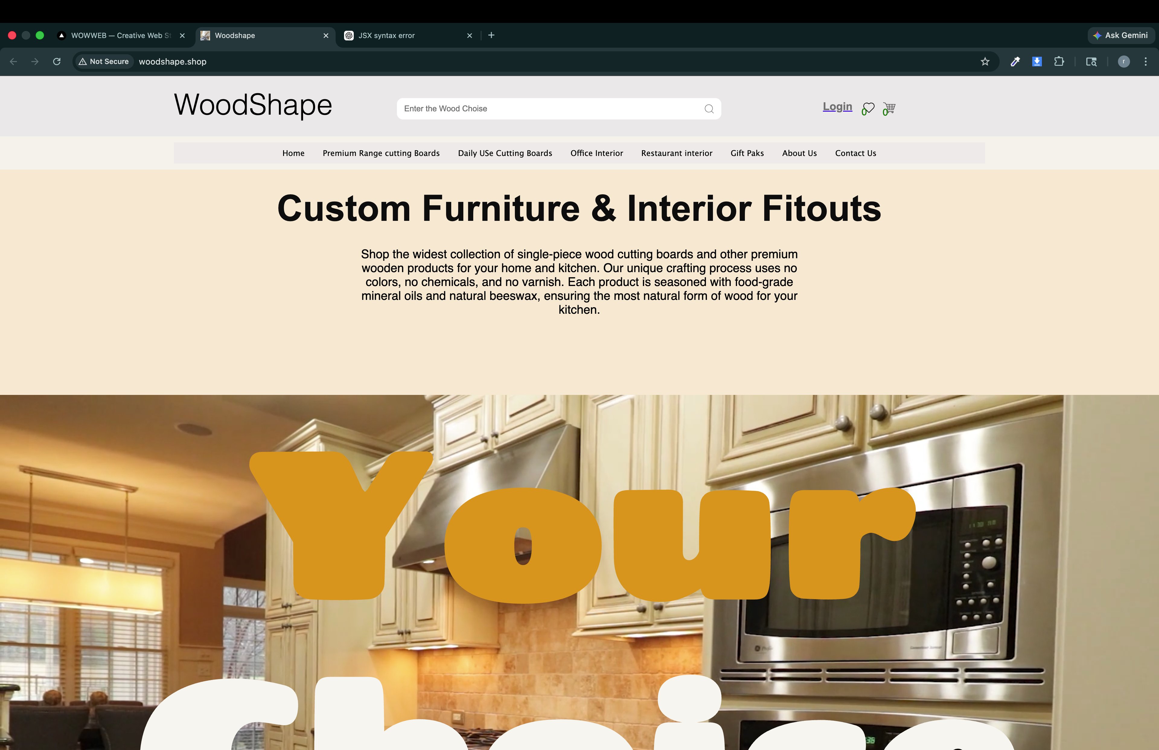 woodshape Website